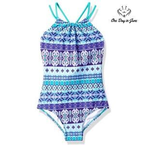 Kanu Surf Jasmine Beach One Piece Swimsuit Size 12